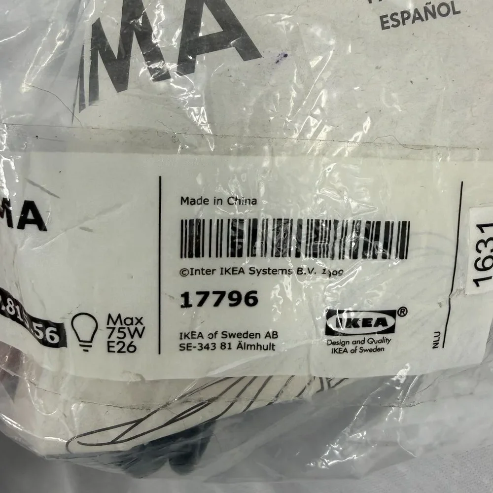 Ikea Nittio Light and Hemma Cord Set 003.171.55 300.815.56
